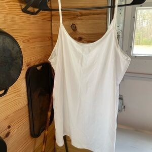 Time and Tru White Sleeveless Camisole Top